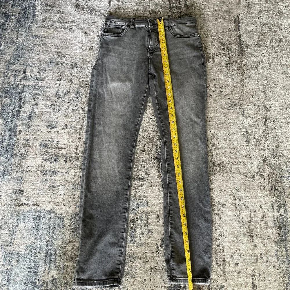 DL1961 Boys' Zane Skinny Fit Knit Jean Steel 14
